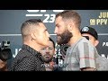 DIEGO SANCHEZ AND MICHAEL CHIESA HAVE INTENSE FACEOFF AT UFC 239 MEDIA DAY