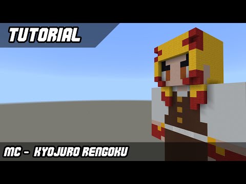 Minecraft Statue Tutorial - Kyojuro Rengoku (Demon Slayer)