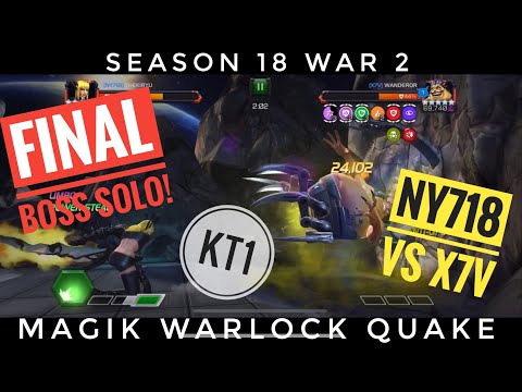 NY718 Vs X7V - Alliance War Season 18 War 2! Final Mojo Boss Solo On Flow!