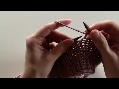 Cast off in the middle of rib stitch round