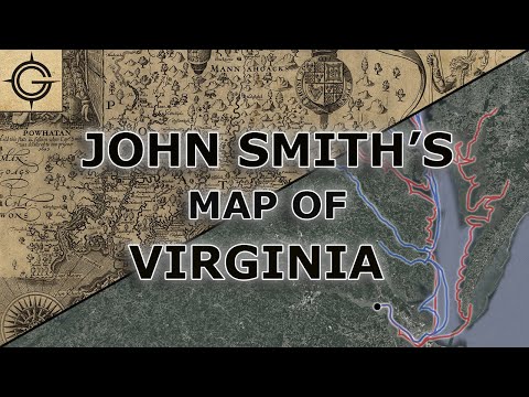 John Smith's Virginia Map - One of the First Detailed Maps of the English New World