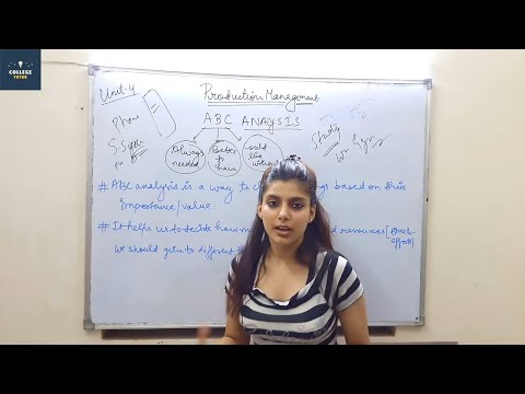 ABC Analysis | Production Management | Class 19