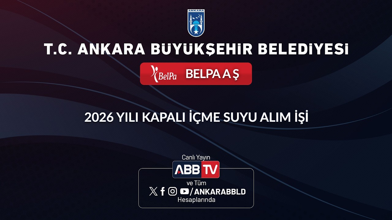 BELPA AŞ - 2026 YILI KAPALI İÇME SUYU ALIM İŞİ