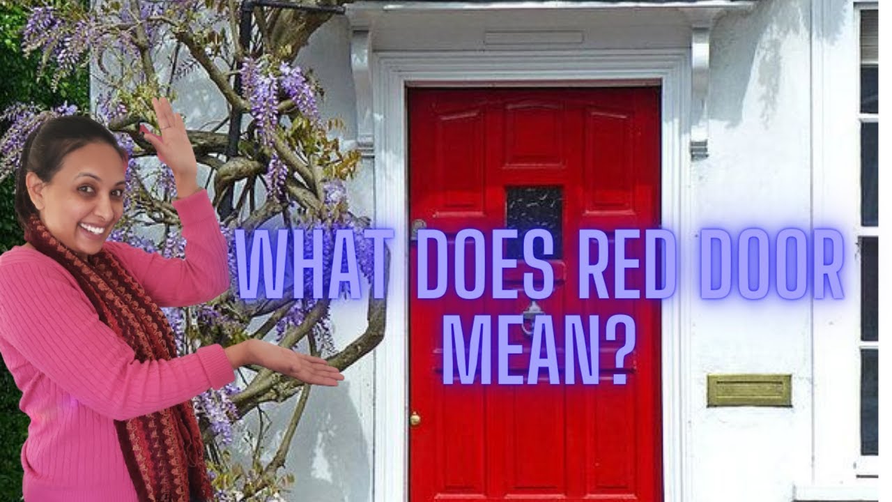 What does a red door mean?