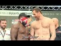 DAVID PRICE TALKING S*** TO DERECK CHISORA DURING WEIGH IN FACE OFF- FULL CHISORA PRICE WEIGH IN
