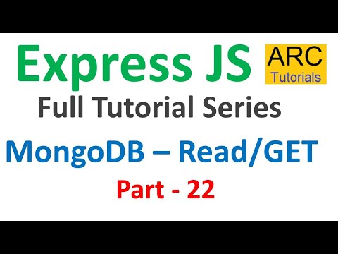 Express JS Tutorial #22 - MongoDB CRUD - Read/GET | Expressjs Tutorial For Beginners
