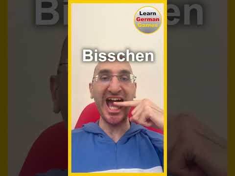 Learn German pronunciation - How to pronounce BISSCHEN in German