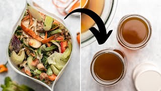 How I turn SCRAPS into Vegetable Broth | Low-Waste Hacks