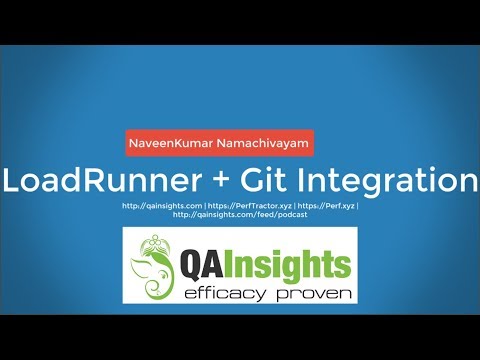Learn LoadRunner Series - #7 - LoadRunner - Git Integration