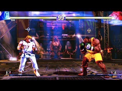 Ken vs Balrog (Hardest) Street Fighter 5.