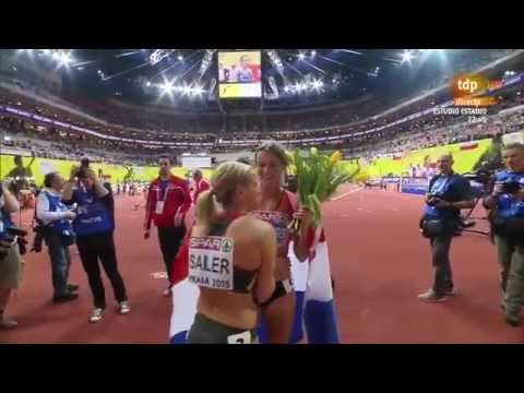 Verena Sailer 60 m heat, semifinal and final European athletics indoor 2015 Praha