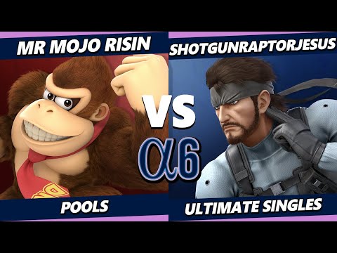 Alpha 6 - Mr. Mojo Risin' (Palutena, Donkey Kong) Vs. shotgunraptorjesus (Snake) Smash Ultimate SSBU