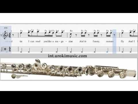 Cours de Flute Traversiere T. Swift Blank Space Comment Jouer de la Flute Partition Leçon Tablature