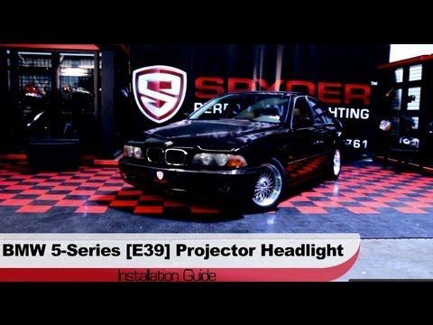 Spyder Auto Installation: 1997-2003 BMW 5-Series [E39] Halo Projector Headlights