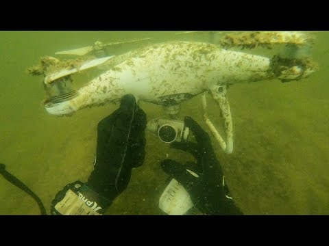 Found Crashed DJI Phantom 4 Drone Underwater at Wakeboard Park! (Unbelievable Finds)