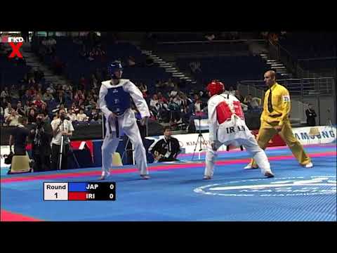Taekwondo Worlds 2005 Male Light - Niimi Takahino (Japan) v Hadi Saei (Iran)