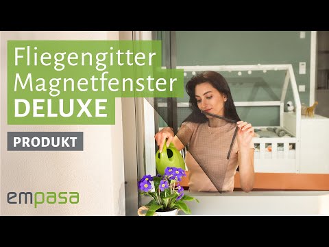 Fliegengitter Fenster mit Magnetbefestigung DELUXE – flexibler Insektenschutz | empasa