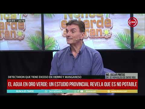 El agua de Oro Verde es no potable, según un informe