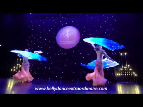 Double Fan Veil by 1st runner-up winners (Children Troupe Category) from Bellydance Extraordinaire