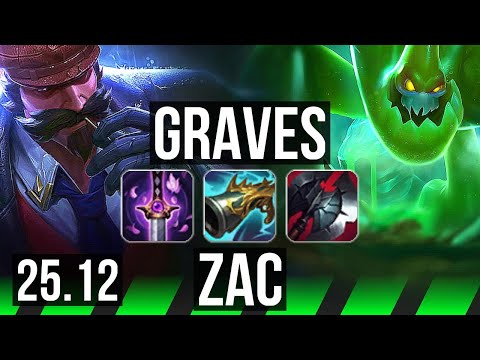 GRAVES vs ZAC (JGL) | 10/4/18 | EUW Master | 25.12