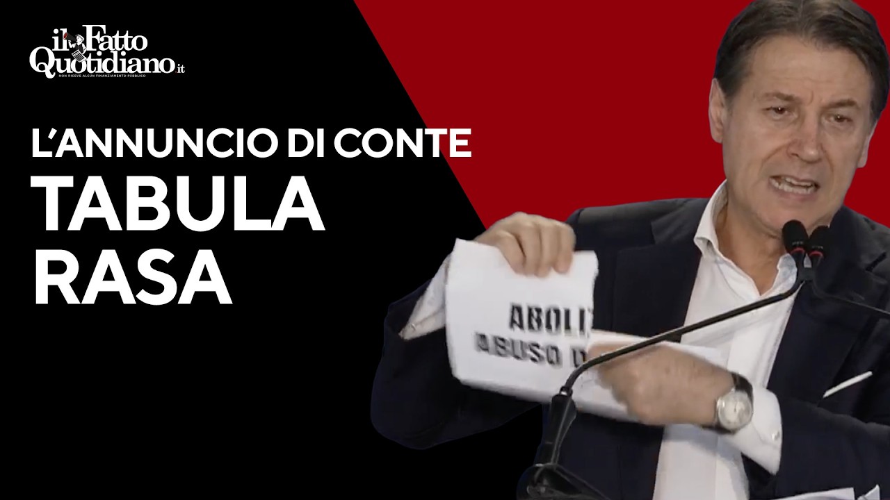 Conte straccia le politiche di Meloni: “Servono vere riforme progressiste”. E promette "Tabula rasa"
