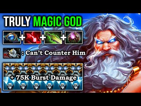 SUPER CARRY ZEUS 29Kills Imba Magic +75K Damage Burst Deleted TB with 32 Stone Charge DotA 2