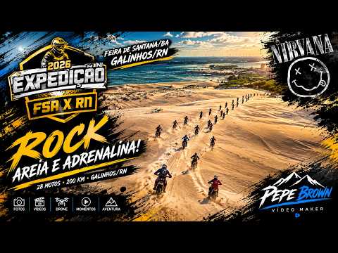 FSA X RN 2026 🤘🔥 ROCK, AREIA E ADRENALINA! | 28 MOTOS ATÉ GALINHOS