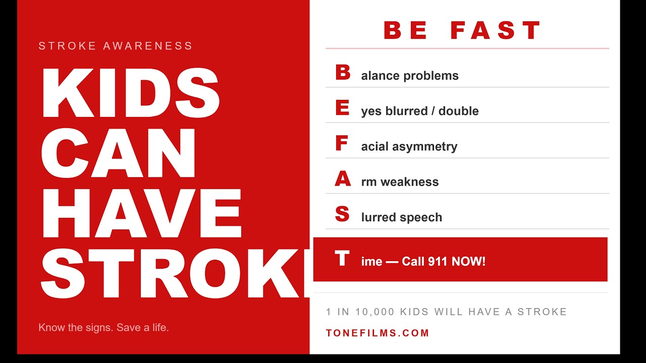 Pediatric stroke awareness medical education video by Tone Films