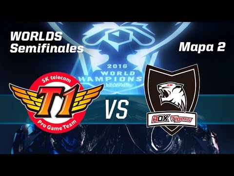 ROX TIGERS VS SKT TELECOM T1 - #WorldsSemis - World Championship 2016 - Mapa 2 - Semis