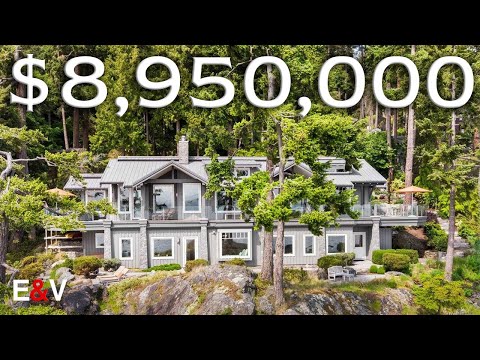 Inside this $8,950,000 Oceanfront Home on Bowen Island- Home Tour