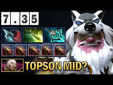 Sniper Gameplay Topson with Butterfly - Dota 2 7.35
