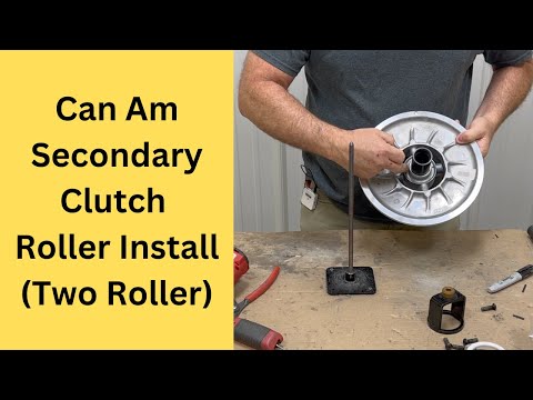 Can Am Secondary Clutch Roller Install (Two Roller Style)