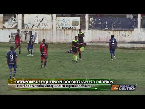 Federal B 16ª fecha: Defensores de Esquiú 3 - Vélez SR 3