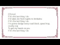 James Otto - The Last Thing I Do Lyrics