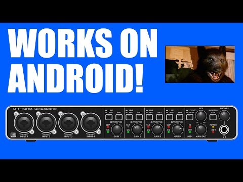 Behringer UMC404HD USB Interface On Android Test