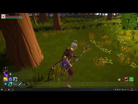 Boy with a shield and a spear Unreal engine 4 - 01.04.2021 Creatures and Magic: Sparks of the source