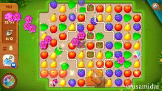 GARDENSCAPES Gameplay (iOS, Android) Level 901 ガーデンスケイプ 攻略 ゲーム実況