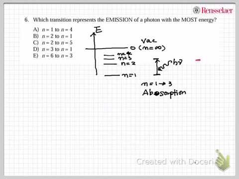 RPI CHEM 1 Exam 1 04 - 06 Practice Sp2015 Threshold freq, matter wave, and emmision/absorption