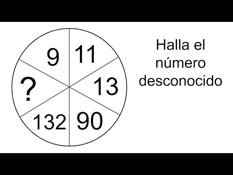 RETO MATEMÁTICO. Hallar el número desconocido. Matemáticas Básicas