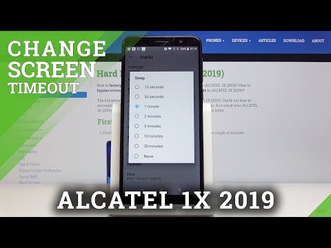 How to Set Up Screen Sleep Time in Alcatel 1X 2019 – Adjust Screen Timeout