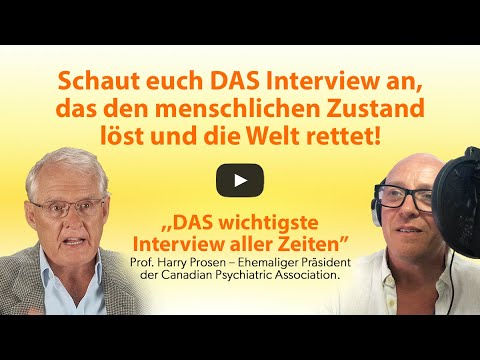 DAS Interview, das den menschlichen Zustand löst und die Welt rettet!
