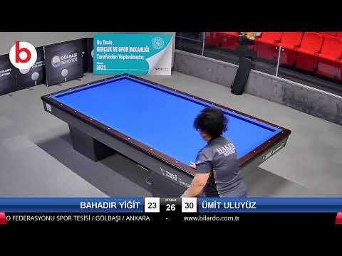 BAHADIR YİĞİT & ÜMİT ULUYÜZ Bilardo Maçı - 2021 TÜRKİYE ŞAMPİYONASI 2.ETAP-10.TUR