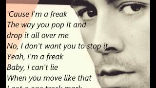 Enrique Iglesias - I&#39;m a Freak ft Pitbull (lyrics)