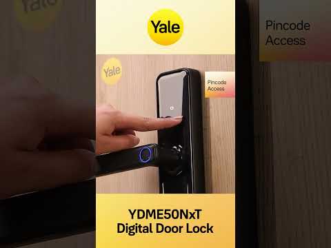 Yale YDME50NxT (Brown) Smart Door Lock, Fingerprint, PIN, RFID, Manual Key Access (Brown color body)