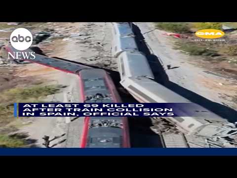 At least 69 killed after train collision in Spain, official says