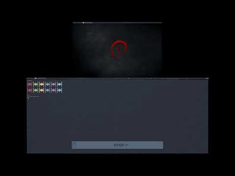 Demo Desktop Debian LeftWM Polybar #2