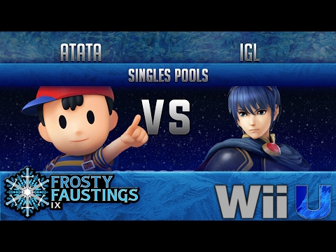 FFIX Smash 4 SINGLES POOLS - ATATA (Ness) vs igl (Marth, King Dedede)