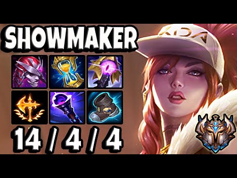 AKALI vs TWISTED FATE MID [ DK ShowMaker ] Patch 11.7 Korea Challenger ✅