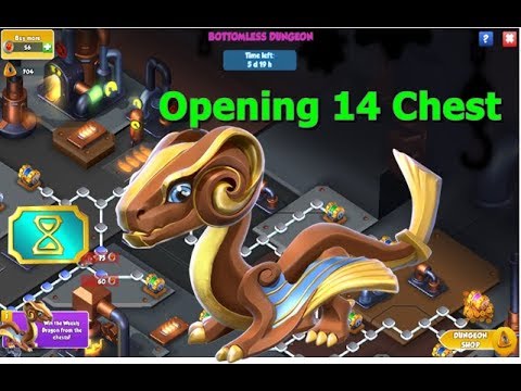 Opening 14 Chest-Dragon Mania Legends | Bottomless Dungeon Violin Dragon | DML | HD