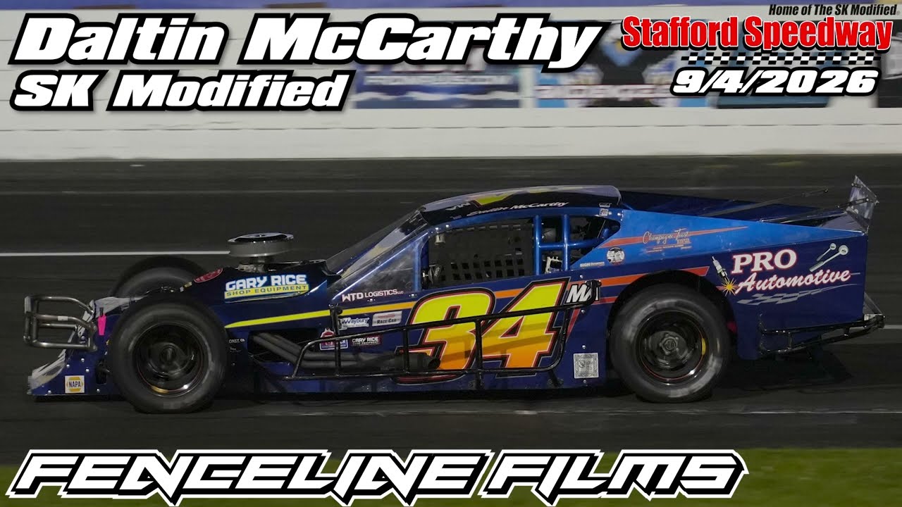 Daltin McCarthy in the SK Lite Modified Race at Stafford